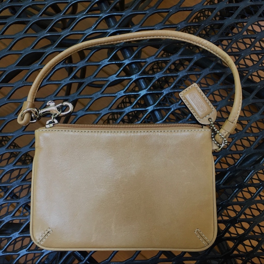 Coach All Leather Wristlet - Picture 3 of 5